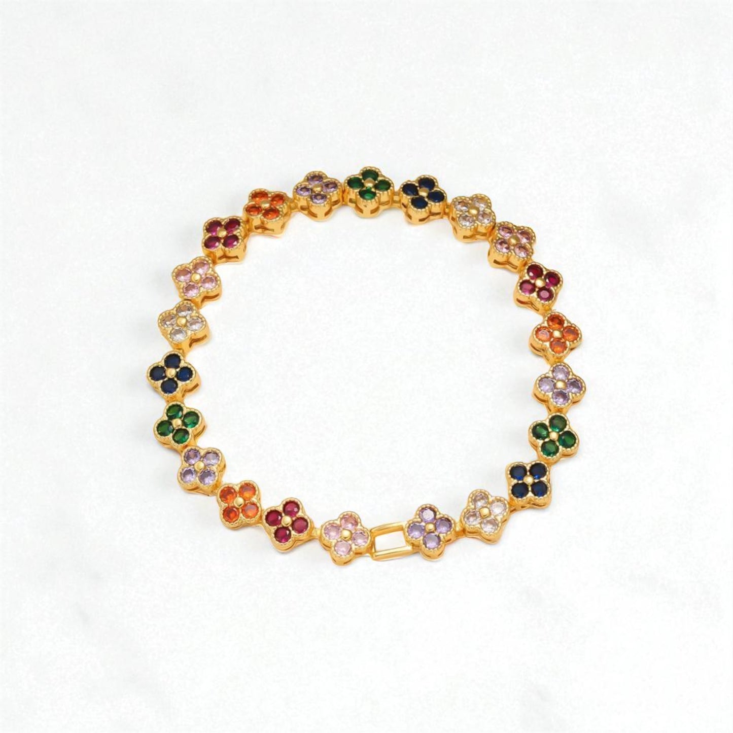 Bracelet Fleurs d’Arc-en-ciel