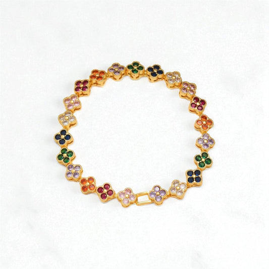 Bracelet Fleurs d’Arc-en-ciel