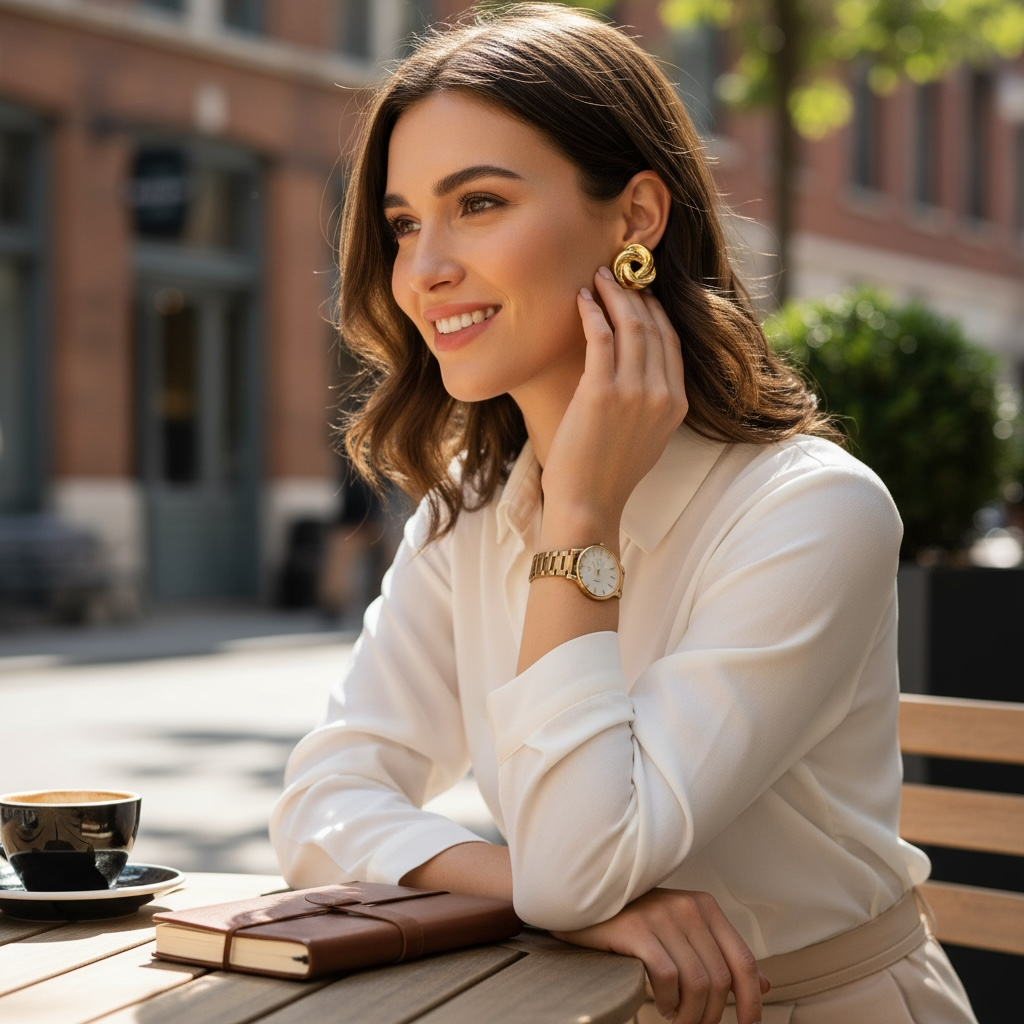 Boucles d'oreilles - Golden Twist